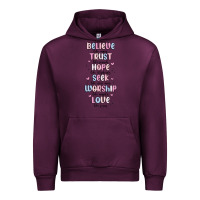 Mauve Wine believe like mary trust like joseph valentine s da Urban Hoodie - MaliasSmallBusiness