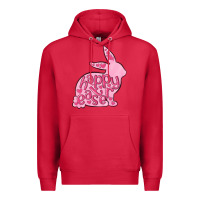 Cardinal happy easter rabbit Premium Hoodie - MaliasSmallBusiness