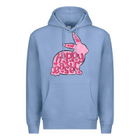 Colony Blue happy easter rabbit Premium Hoodie - MaliasSmallBusiness