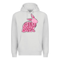 Dove Grey happy easter rabbit Premium Hoodie - MaliasSmallBusiness