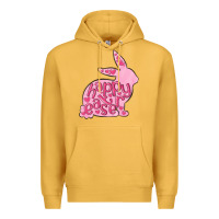Mustard happy easter rabbit Premium Hoodie - MaliasSmallBusiness
