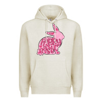 Oatmeal Heather happy easter rabbit Premium Hoodie - MaliasSmallBusiness