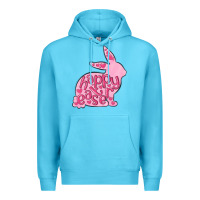 Ocean Blue happy easter rabbit Premium Hoodie - MaliasSmallBusiness
