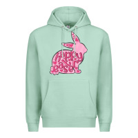Seafoam happy easter rabbit Premium Hoodie - MaliasSmallBusiness