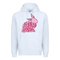 White happy easter rabbit Premium Hoodie - MaliasSmallBusiness