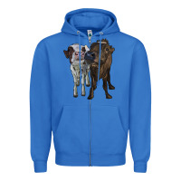 True Royal two heifer cows Zipper Hoodie - RanaPortraitStore