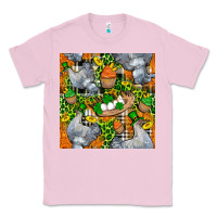 Bubblegum Pink St. Patricks Chicken With Cupcake Leopard Classic Tee - FaDigitalArtStudio