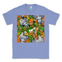 Colony Blue St. Patricks Chicken With Cupcake Leopard Classic Tee - FaDigitalArtStudio