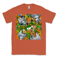 Copper St. Patricks Chicken With Cupcake Leopard Classic Tee - FaDigitalArtStudio