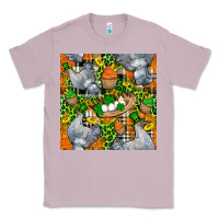 Lilac St. Patricks Chicken With Cupcake Leopard Classic Tee - FaDigitalArtStudio
