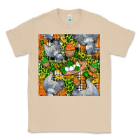 Mushroom St. Patricks Chicken With Cupcake Leopard Classic Tee - FaDigitalArtStudio