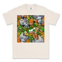 Natural St. Patricks Chicken With Cupcake Leopard Classic Tee - FaDigitalArtStudio