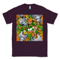 Plum St. Patricks Chicken With Cupcake Leopard Classic Tee - FaDigitalArtStudio