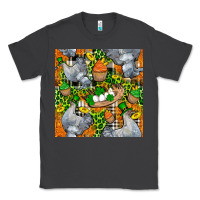 Smoke St. Patricks Chicken With Cupcake Leopard Classic Tee - FaDigitalArtStudio