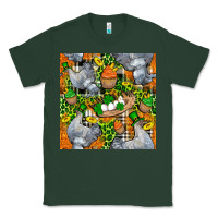 Sports Green St. Patricks Chicken With Cupcake Leopard Classic Tee - FaDigitalArtStudio