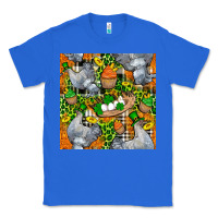 True Royal St. Patricks Chicken With Cupcake Leopard Classic Tee - FaDigitalArtStudio