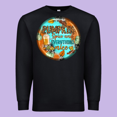 Pumpkin Spice And Everythink Nice Earrings Premium Sweatshirt Designed By Bundleandbundleshop