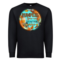 Black pumpkin spice and everythink nice earrings Premium Sweatshirt - BundleAndBundleShop