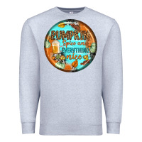 Heather Grey pumpkin spice and everythink nice earrings Premium Sweatshirt - BundleAndBundleShop