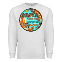 Oatmeal Heather pumpkin spice and everythink nice earrings Premium Sweatshirt - BundleAndBundleShop