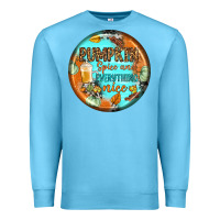 Ocean Blue pumpkin spice and everythink nice earrings Premium Sweatshirt - BundleAndBundleShop