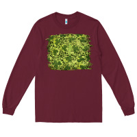 Burgundy st patrick's day shamrock leopard background Long Sleeve Tee - RanaPortraitStore