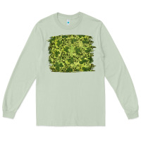 Matcha st patrick's day shamrock leopard background Long Sleeve Tee - RanaPortraitStore