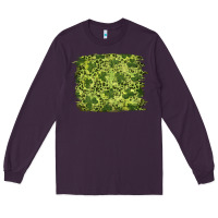 Plum st patrick's day shamrock leopard background Long Sleeve Tee - RanaPortraitStore