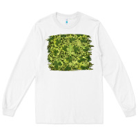White st patrick's day shamrock leopard background Long Sleeve Tee - RanaPortraitStore