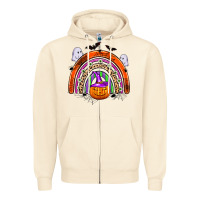 Sandshell halloween rainbow Zipper Hoodie - Zillion Design Studio