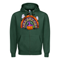 Sports Green halloween rainbow Zipper Hoodie - Zillion Design Studio