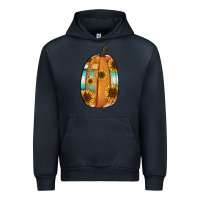 Navy Serape sunflower pumpkin Urban Hoodie - NancyCooperArtShop