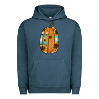 Pigment Midnight Navy Serape sunflower pumpkin Urban Hoodie - NancyCooperArtShop