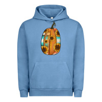 Pigment Pebble Blue Serape sunflower pumpkin Urban Hoodie - NancyCooperArtShop