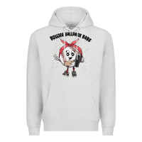 Dove Grey boujee ballpark babe Premium Hoodie - MaliasSmallBusiness