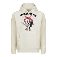 Oatmeal Heather boujee ballpark babe Premium Hoodie - MaliasSmallBusiness
