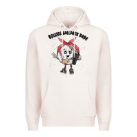 Pale Pink boujee ballpark babe Premium Hoodie - MaliasSmallBusiness