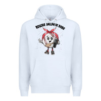 White boujee ballpark babe Premium Hoodie - MaliasSmallBusiness