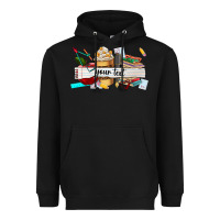 Black costomized teachers name Heavyweight Hoodie - AdoDesignShop