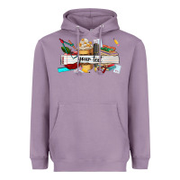 Lavender costomized teachers name Heavyweight Hoodie - AdoDesignShop