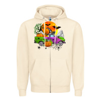 Sandshell halloween farm truck Zipper Hoodie - Zillion Design Studio