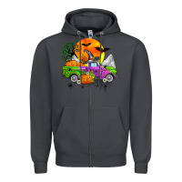 Smoke halloween farm truck Zipper Hoodie - Zillion Design Studio