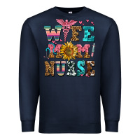 Navy wife mom nurse Premium Sweatshirt - AdoDesignShop