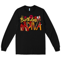 Black birthday diva Long Sleeve Tee - Zillion Design Studio
