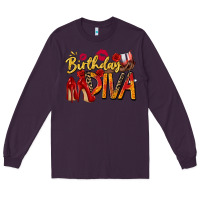 Plum birthday diva Long Sleeve Tee - Zillion Design Studio