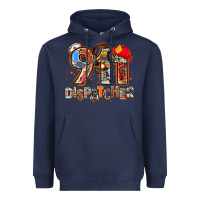 Navy 911 dispatcher Heavyweight Hoodie - AdoDesignShop