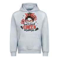 Heather Grey loud&proud mama messy bun Urban Hoodie - MaliasSmallBusiness