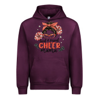 Mauve Wine loud&proud mama messy bun Urban Hoodie - MaliasSmallBusiness