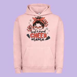 Loud&proud Mama Messy Bun Urban Hoodie Designed By Maliassmallbusiness
