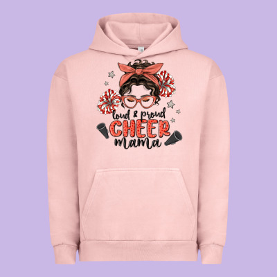 Loud&proud Mama Messy Bun Urban Hoodie Designed By Maliassmallbusiness